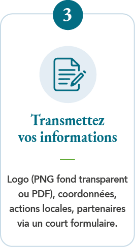 3. Transmettez vos informations